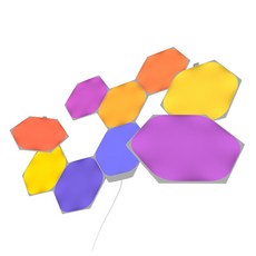 나노리프 Shapes Hexagons 9 Panels 인테리어 LED 스마트 조명, 혼합색상