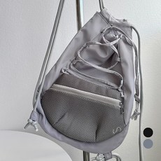 엘쏘 여성용 나일론 네트 메쉬 짐색 백팩