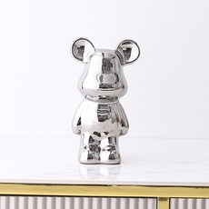 Melboram 小熊室內裝飾品, 銀色