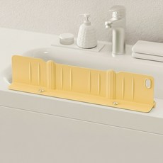 코이드림 주방 싱크대 물막이 튐방지 수납 가드, 옐로우, 1개