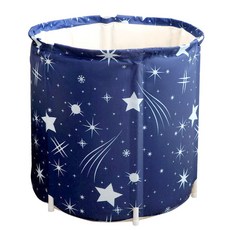 折疊式浴缸, 藍色, 1個