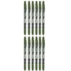 Lineplus OHP筆 1mm 水性筆MF 0.4mm, 黑色, 1個