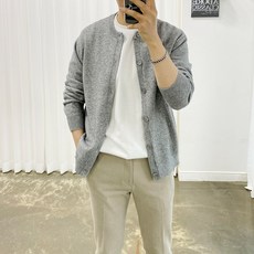 Ador 經典無領5色羊絨針織長袖開衫