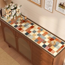 데이소이 세련 패치워크 다양한 다용도 매트, 02 브라운 격자, 1개