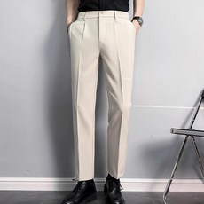 남성용 패션플로우 원버튼 슬림핏 정장 슬랙스