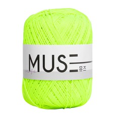 Yarna Muse 線 65g, 824 螢光檸檬色, 1個