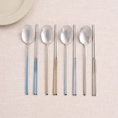 Modern House Mellow 陶瓷塗層餐具4入組, 湯匙 4p + 筷子 4p, 1套, 混合色