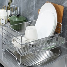 velice Velice 洗碗用 18-8 304全不鏽鋼瀝水碗盤架 直立式 A型, 1個, 單一顏色, 1層