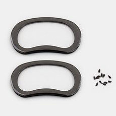 해피베어스 프렌치시크 아일렛형 핸들 2p, 1개, 메탈그레이