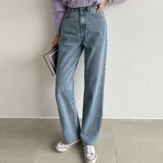 Pippin 女款春季微寬褲牛仔長褲 加長款 79715
