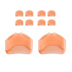 Market A 前腳掌保護矽膠墊 2入組 膚色, 5套