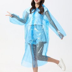 딥톡 성인용 일회용 초경량 우비 우의 10p 세트 DT0081, 블루, 1세트