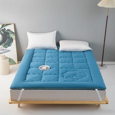 Honey Bubble 柔軟榻榻米床墊套, 藍色