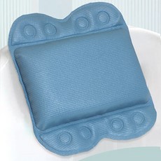 Mondspot 防滑浴缸枕頭頭靠背 34 x 30 cm RB20622, 藍色, 1個