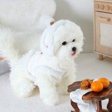 AMYLOVESPET 狗狗保暖韓服背心, 白色