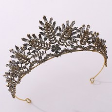 LUNA GLAM 自助婚禮 水晶森林皇冠 H1234, 黑色(WDG397), 1個