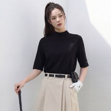 Pippin 女款高爾夫日常五分標籤半高領T恤 112981