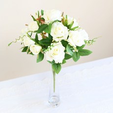 Garden in the City 水晶玫瑰叢, 奶油色