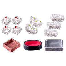 PDS居家裝飾 便當食玩 迷你模型 室內裝飾 裝飾品 便當與飯組合, 1套, 混合色