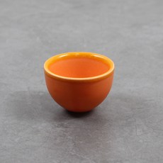 달소금 도자기 오뚜기 과일잔, 오렌지, 1개