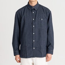 킨록앤더슨 남성용 레귤러핏 데님라이크 셔츠