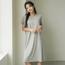 PALAN 女款素色短袖連身裙