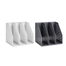 델리 3단 미니 폴딩식 데스크 파일 꽂이 2p, 혼합