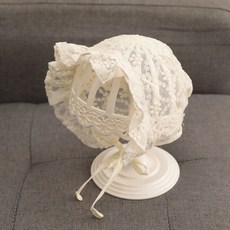 베베니즈 유아용 레이스 플라워자수 여름보넷모자