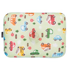 GIO Pillow 嬰兒枕頭+枕頭套+功能套, 車子款(枕頭套)+白色(功能套)