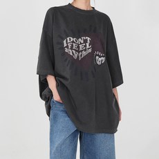 닷이프 여성용 통기성 제로 빅하트 반팔 티셔츠 T24SS1-A0333