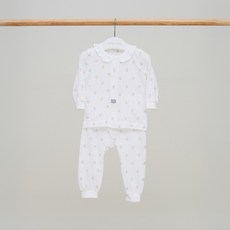 달퐁 유아용 엘리샤튤립 매쉬 긴팔 내의 상하세트