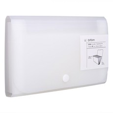 deLi 得力 A6 簡約迷你12格風琴文件夾, 2個, 白色