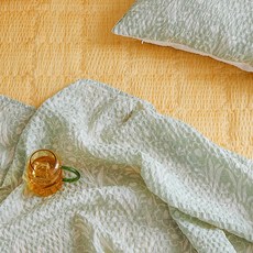 ARPEGGIO BASIC Joyful 泡泡紗涼被, 綠色