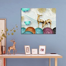 세뇨르킴 북유럽 인테리어 벨크로 전기 계량기 배전함 가리개, 사슴