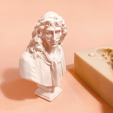 AngleThing 北歐人像雕塑矽膠模具 L號 15cm, 單色