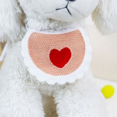 딩동펫 반려동물 플레인 케이프 하트 S, 혼합색상, 1개