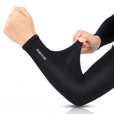 Primestone 冰感涼爽無縫袖套, 黑色, 6雙