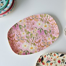 rice 幼兒用設計托盤, 粉紅雛菊, 1個