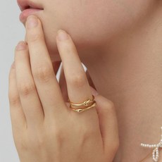 로아주 여성용 silver925 double line ring