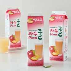 부산우유 자두쿨, 3개, 1개입, 930ml