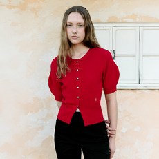 로라로라 여성용 VOLUME SLEEVE HALF CARDIGAN