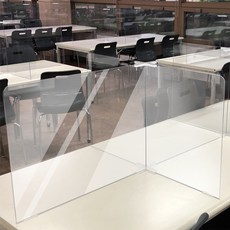 智能組裝式透明隔板 4人十字型, 單一顏色