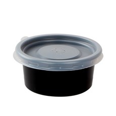 大成企業 醬料杯+蓋子組 黑色 小 70mm, 1500套
