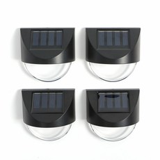 Tree LED半月太陽能壁燈4p套組, 白色