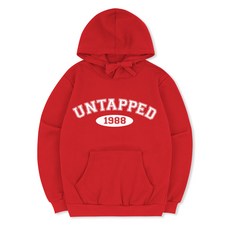 UNTAPPED 男士大尺碼復古風刷毛連帽T恤