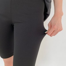 別緻的黑色女式 Ghetori 腰帶第 5 部分打底褲 LG261K23