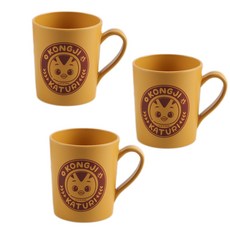 aizoum 萌雞小隊圖案孩童手柄杯子, 單色, 3入