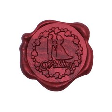 Mihwabujang 成品封蠟 火漆蠟 封口蠟 喜帖, 10個, 24 wedding 酒紅色