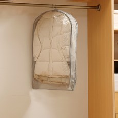 讚讚哥 更衣室羽絨大衣壓縮收納衣物防塵套 灰色 JNHA2098, 1個, 1入