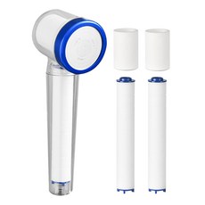 LIVINGiF 過濾蓮蓬頭+蓮蓬頭過濾芯 2入+軟管過濾芯 2入組, 1套